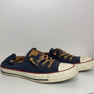 Navy/ tan Converse Shoreline sneakers 8.5